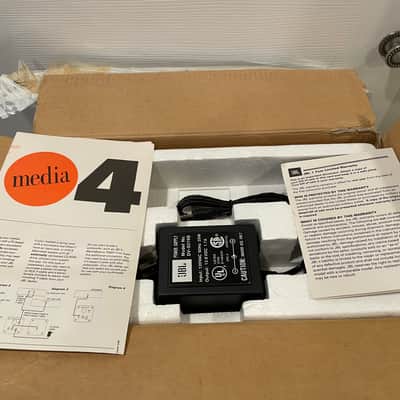 JBL Media4 20W 2-Way Studio Monitors & DV-9319B Power Supply MINT image 7