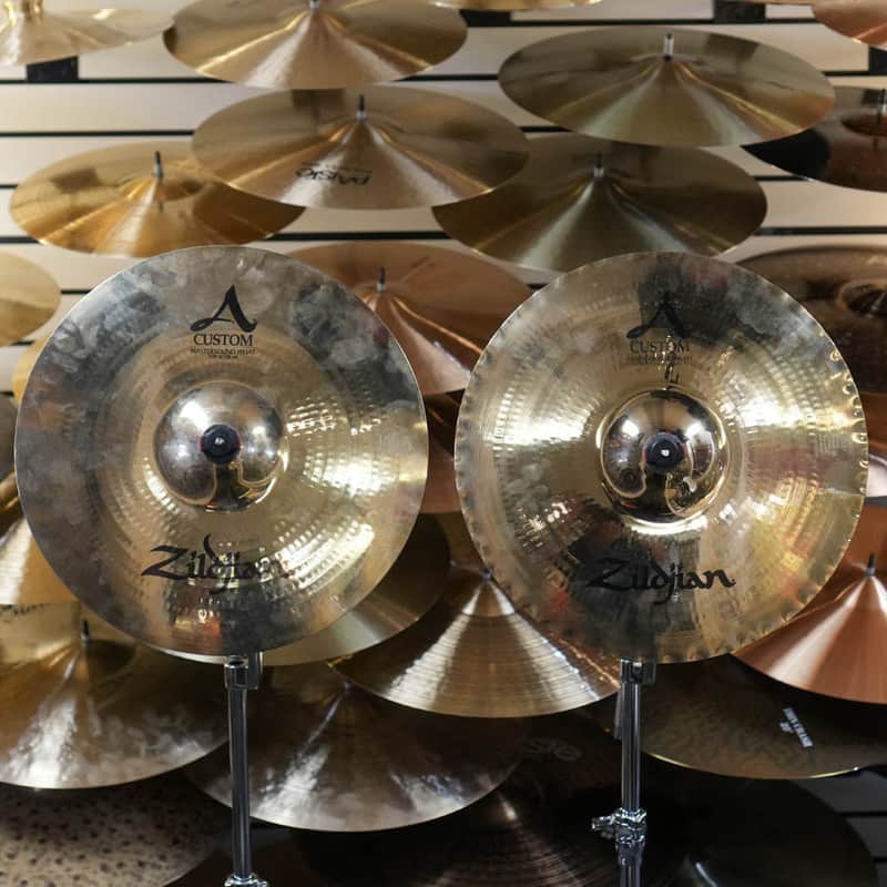 Zildjian 15" A Custom Mastersound Hi Hat Cymbal Set - Used image 1