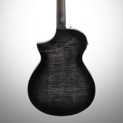 Ibanez AEWC400 Acoustic-Electric Guitar, Transparent Black Sunburst image 4