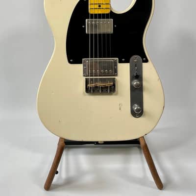 Nash T-2HB Pine Body 2021 Olympic White / Blackguard, Med Soft-V Neck NEW (Authorized Dealer) image 3