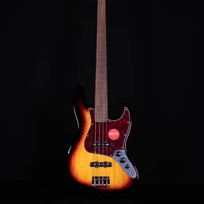 Squier Classic Vibe '60s Jazz Bass Fretless, Laurel FB, 3-Color Sunburst image 5