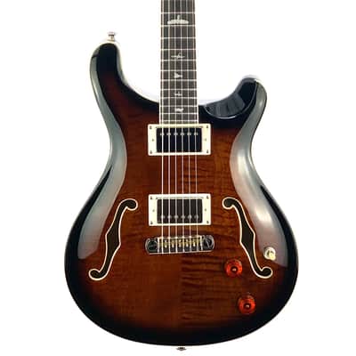 PRS SE Hollowbody II - Black Gold Burst image 1