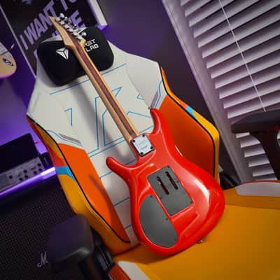 Ibanez MIJ Joe Satriani JS2410 - Muscle Car Orange image 9