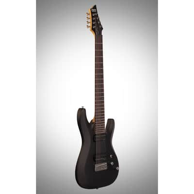 Schecter C-8 Deluxe Electric Guitar, 8-String, Satin Black image 5