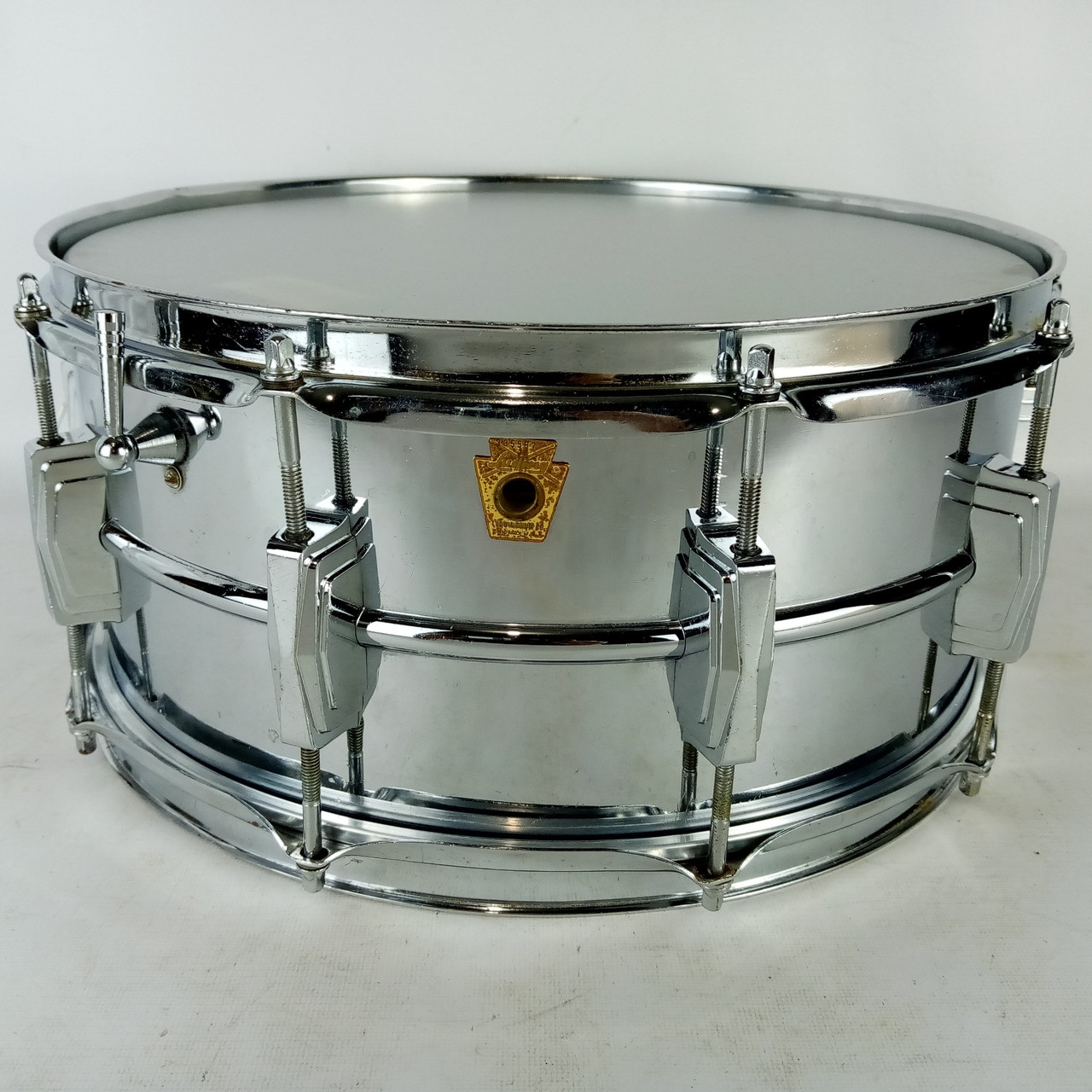 Ludwig 402 Supraphonic 6.5x14" Snare Drum Keystone Badge '66 Supra-Phonic 335597 — main photograph