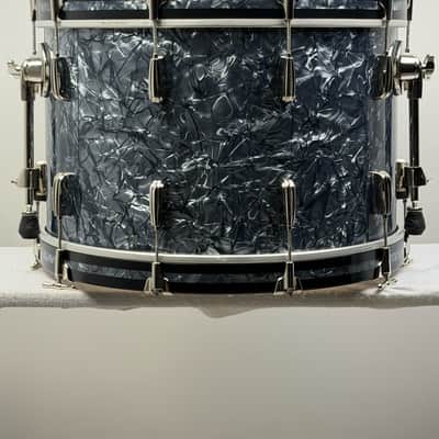 Slingerland 22/13/16" Radio King Drum Set - Black Diamond Pearl image 11