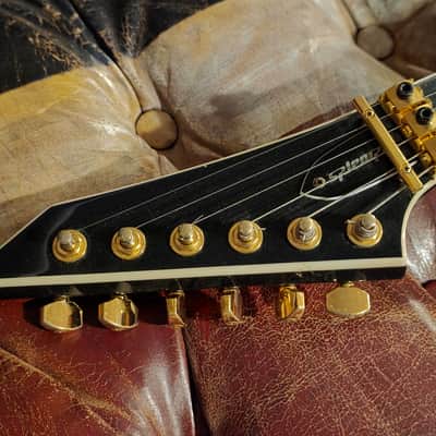 ESP Edwards SV Flying Arrow V MIJ Guitar - Gold Original Floyd Rose EMG image 21