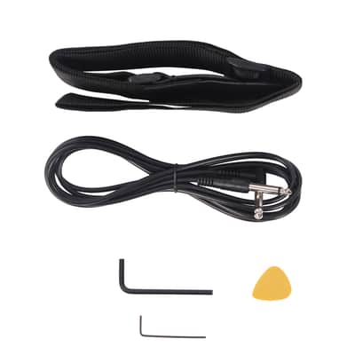 Glarry Fretless Electric Bass Guitar Full Size 4 String for experienced Bass Players Cord Wrench Tool Sunset Color image 12