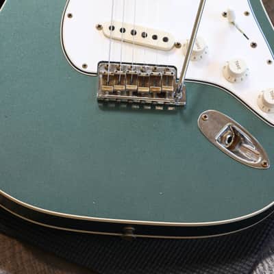 2021 Fender Custom Shop Limited Edition Double Bound Stratocaster Electric Guitar Sherwood Metallic + HSC image 5