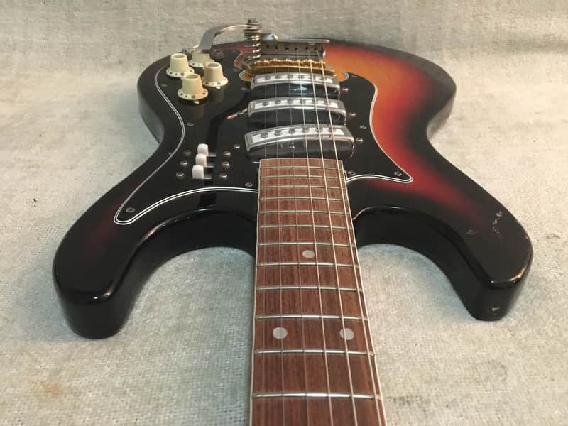 1960's Norma EG 413-3T Sunburst Finish Triple Pickup Vintage Japan