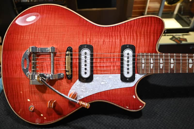 Powers Electric A-Type Select Maple PF42 CamTail - Cosmo Red #B426 image 1