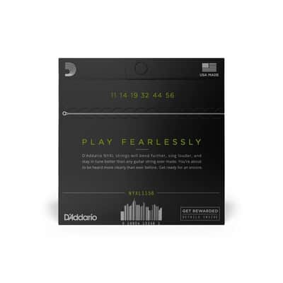 D'Addario NYXL 11-56 Medium Top/ XHeavy Bottom Electric Guitar Strings- NYXL1156 image 4