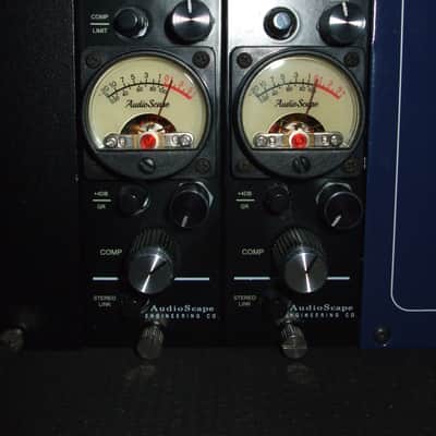 PAIR AudioScape Engineering Co. V3A 500 Series Leveling Amplifier Module 2021 - Black imagen 1
