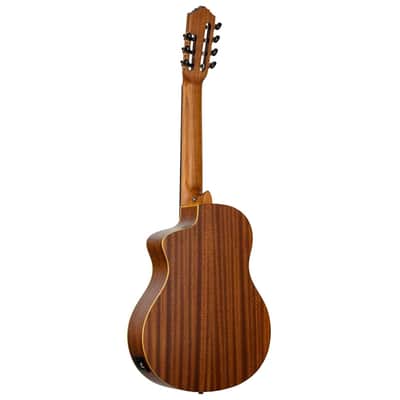 Ortega RCE133-7 Pro Solid Spruce Top Nato Neck Nylon 7-String Classical Acoustic-Electric Guitar w/Gig Bag image 3
