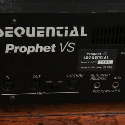 Sequential Prophet VS Rackmount 8-Voice Polyphonic Synthesizer 1986 - 1987 - Black image 11