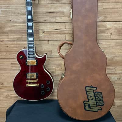 Gibson Les Paul Custom Premium Plus Guitar - USA- 1999 - Wine Red flame top w/OHSC image 25