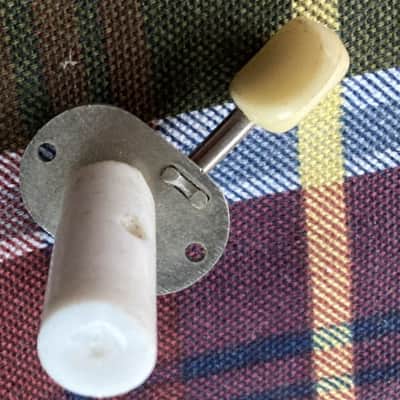 Single Vintage 1960s Goya, Zenon, Teisco Nylon/Classical Bass Side Guitar Tuner image 4