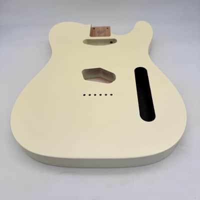 HooDoo Telecaster Body Alder Nitro Vintage White Light htb6475 image 5