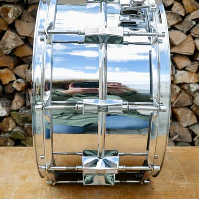 Sonor D-508 D508 Phonic 14" x 8" 10-Lug Ferro-Manganese Steel Snare Drum RARE image 20