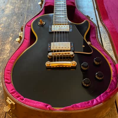 Gibson Custom Shop Les Paul Custom Reissue Ebony 2015 w Docs & HSC image 1