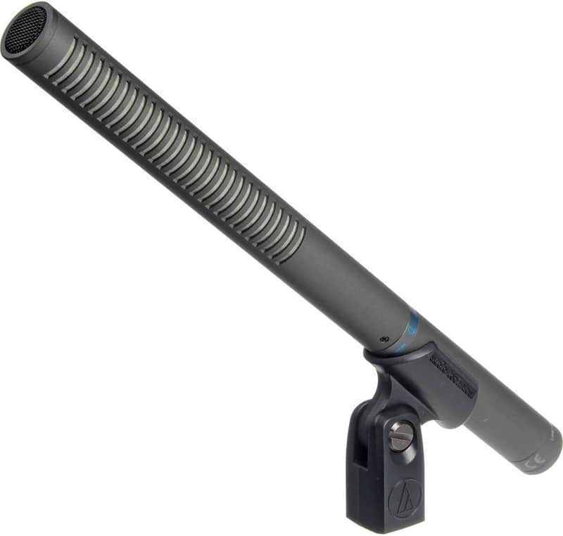 Audio-Technica AT897 Line/Gradient Shotgun Condenser Microphone - Black image 1