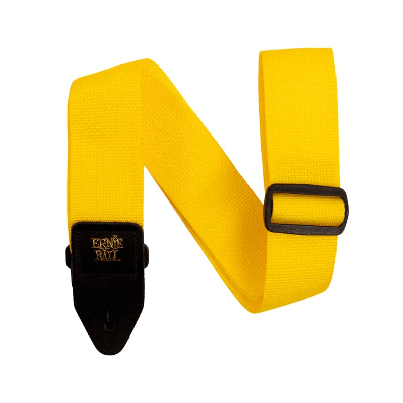 Ernie Ball Polypro Guitar Strap/Bass Strap - Yellow image 1