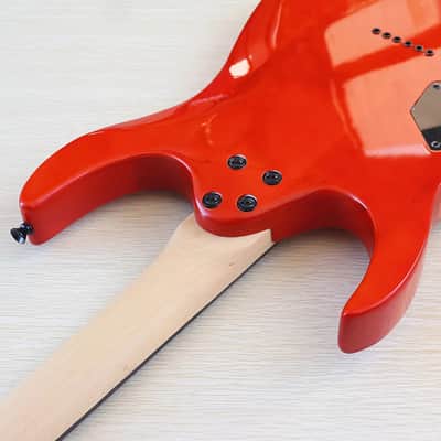 Flamed Maple Top Custom HH Electric Guitar, Okoume Body, Maple Neck, 24 Frets image 2