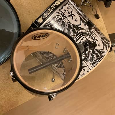 First Act MD7014 drums Evans heads, snare, kick, 1 rack and 1 floor tom image 3
