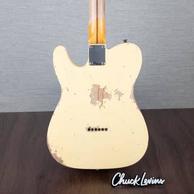 Fender Custom Shop 52 Telecaster Heavy Relic Guitar - Aged Vintage White - CHUCKSCLUSIVE - #R127076 image 5