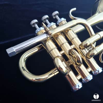 Getzen Capri Bb / A piccolo trumpet two leadpipe gamonbrass image 9
