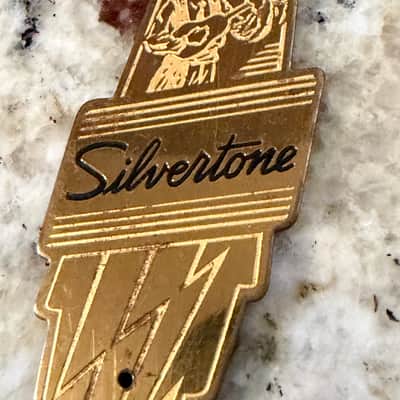 Silvertone Lap Steel Logo Emblem Badge 50s-60s image 4