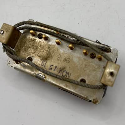Gibson T Top Tim Shaw Humbucker Pickup Chrome Cover 1978 - Black image 5