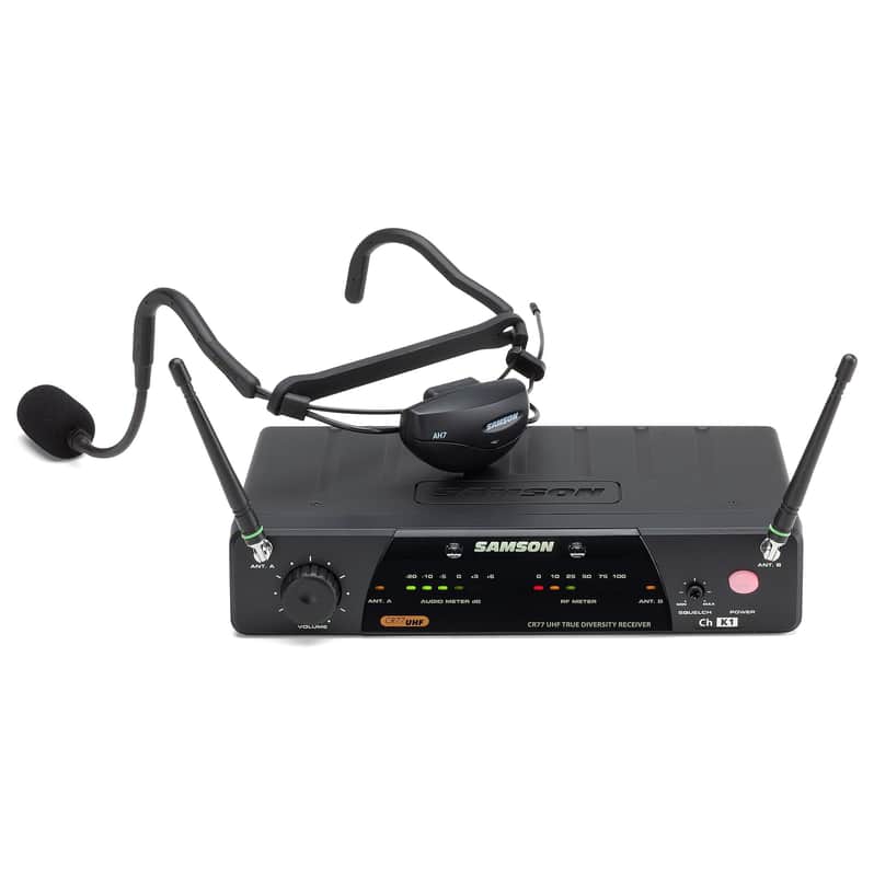 Samson AirLine 77 AH7 Wireless Fitness Headset Microphone System (K4 Band) image 1