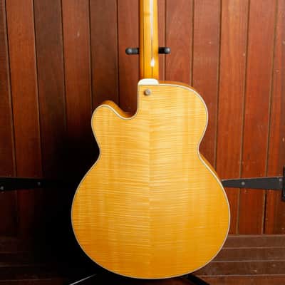 Aria Pro II FA-03 Natural Archtop Hollowbody Electric Guitar Pre-Owned image 16
