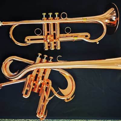 Adams Custom Reverse Flugelhorn (Christian Scott Model) in Rare Copper Plate! image 3