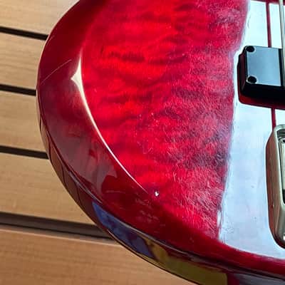 Ibanez BTB400QM-TR Standard - Transparent Red image 4