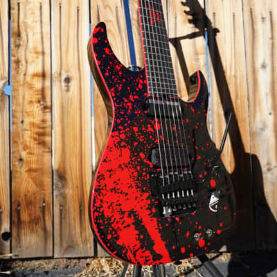 Schecter DIAMOND SERIES Sullivan King Banshee-7 FR-S Obsidian Blood 7-String Electric Guitar image 3