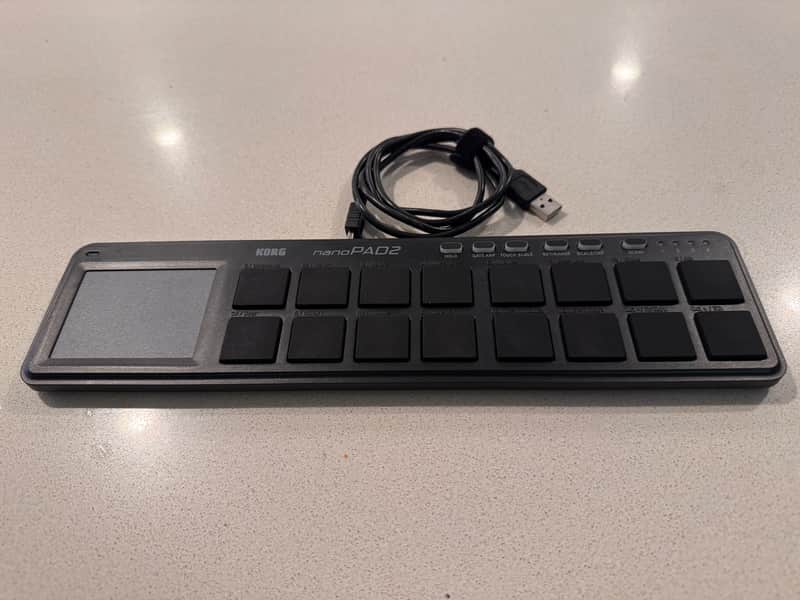 Korg nanoPAD2 Slimline USB MIDI Drum Pad Controller 2011 - Present - Black image 1