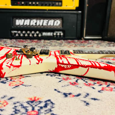 1984 Aria Pro II ZZ Limited Edition Blood Series “Bloody White” - Made In Japan image 14