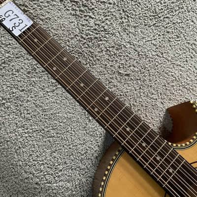 Natural Finish 10 String Acoustic Electric Guitar, Solid Spruce Top Body, Mahogany Neck, Rosewood Fingerboard Bild 8