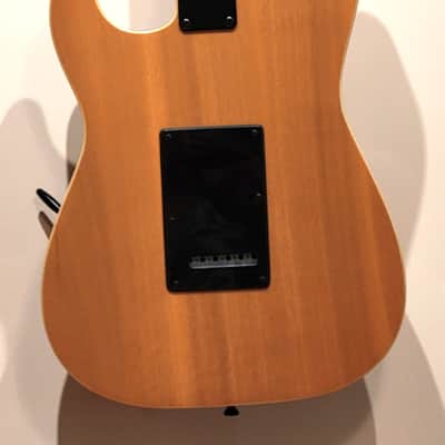 CUSTOM DESIGNED & CRAFTED - SOLID ASH STRAT STYLE W/BUTTERSCOTCH DOUBLE BOUND BODY W/RED APPLE JASPER - SERIAL #075 -  2025 image 16