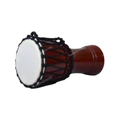 Solid Metalic Red African Djembe Drum Bongo Wood Good Sound Musical Instrument image 12