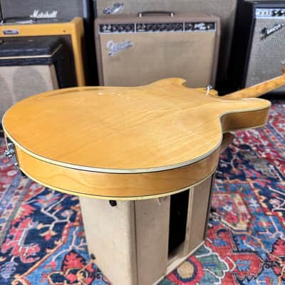 Yamaha SA60 Natural Semi-Hollow 335 Style Vintage 1974 w/Case image 17
