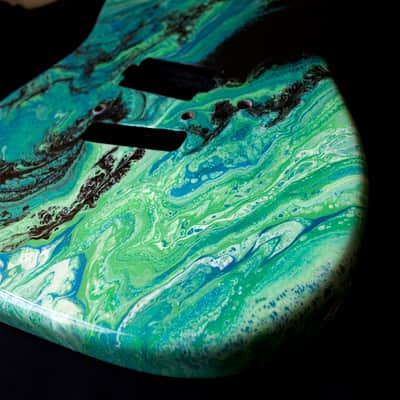 Custom Telecaster Style body with Kramer / Charvel Floyd Rose style routing image 7