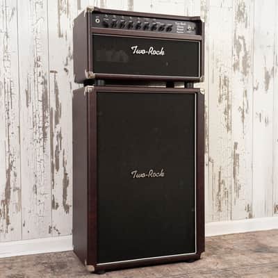Two Rock Classic Reverb Signature 100 Watt Head and 2x12" Cab - Burgundy Tolex image 3