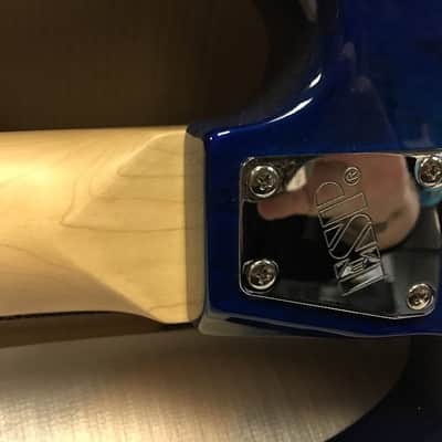 ESP/LTD Surveyor 415 Bass Guitar Quilt Blue Electric Bass image 8