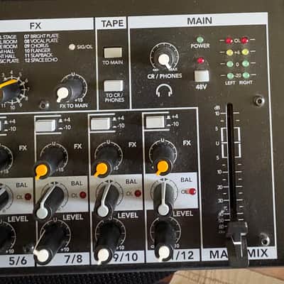 Mackie Mix12FX 12-Channel Compact Mixer with Effects 2015 - Present - Black image 3