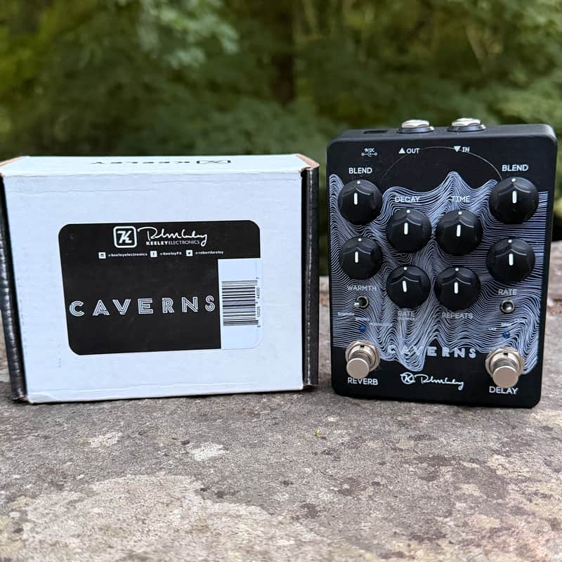 Keeley Caverns Reverb / Delay V2 - Black / Waves Limited Edition image 1