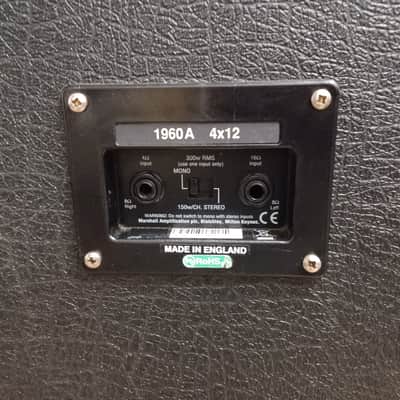 Marshall 1960A Lead 300-Watt 4x12" Angled Guitar Speaker Cabinet 1998 - Present - Black image 8