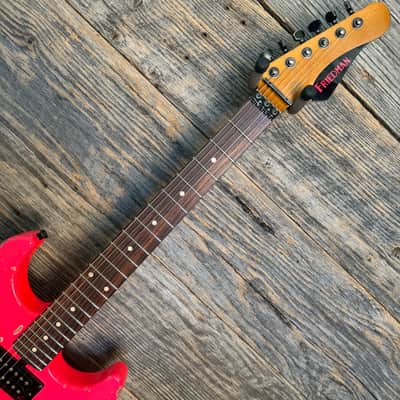 Friedman Cali Aged Guitar - Hot Pink (Medium/Heavy Aging) image 5